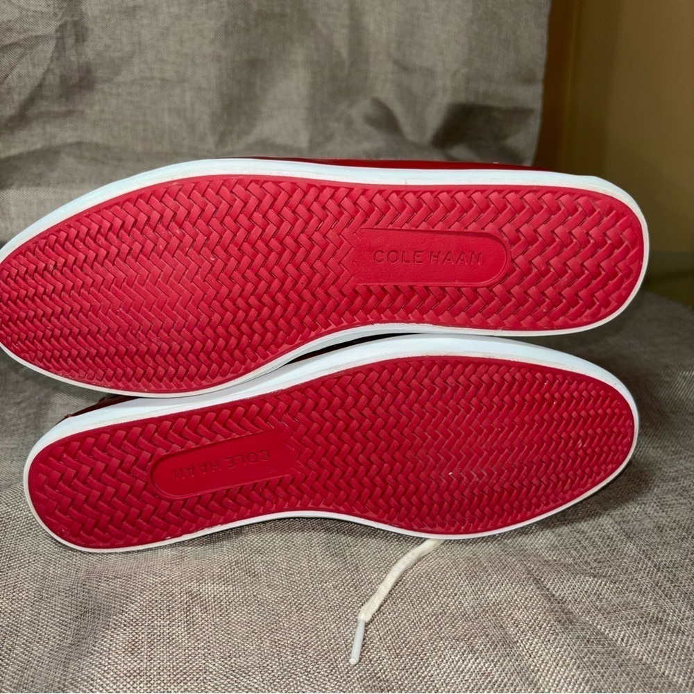 Cole Haan Red Women’s Nantucket Camp Moccasin Size 9 - Picture 6 of 9